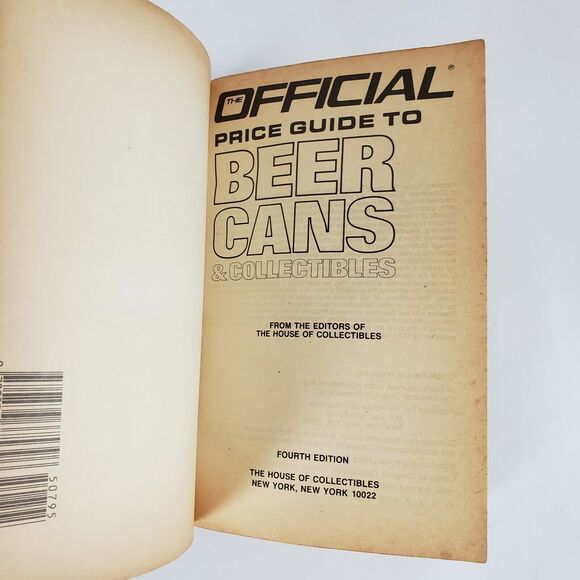Official Price Guide to Beer Cans and Collectibles 1986 4th Edition House Collec - Picture 2 of 12